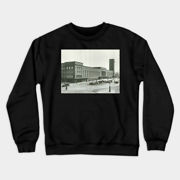 Düsseldorf - Alter Hauptbahnhof 1937 Crewneck Sweatshirt by Christine aka stine1